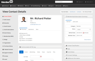 360 degree Member Record/CRM