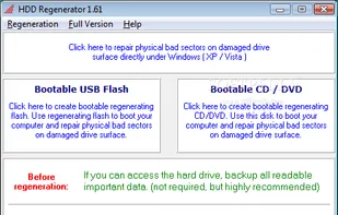 HDD Regenerator screenshot 1