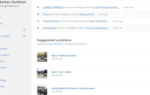 Suggested billboards to brands