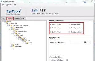 Select the split option as per need.
