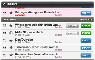 Detailed View of all Current stories