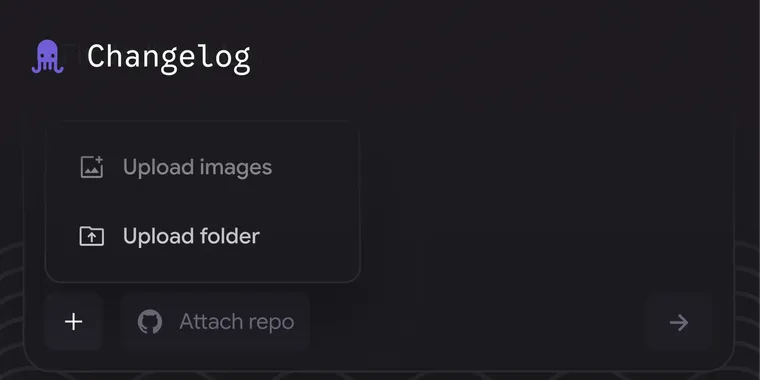 Jules adds repoless sessions, allowing projects without GitHub repos image