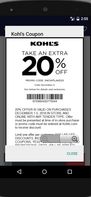 Kohl's extra 20%off  in-store coupon