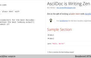 Asciidoctor screenshot 1