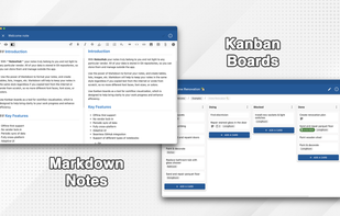 Markdown Notes + Kanban Boards