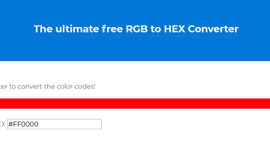Rgb To Hex Color Code Converter