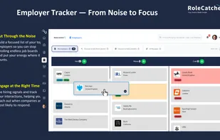 Build a focused shortlist of employers, track signals, and engage at the right time.