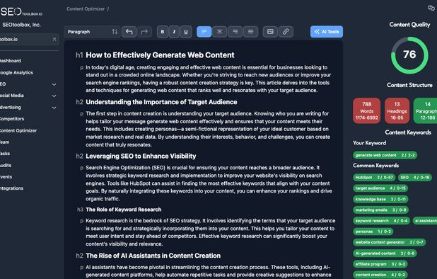 SEOtoolbox.io screenshot 1