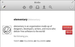 Birdie screenshot 1