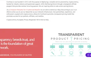 Coinhost.io Web Services screenshot 2