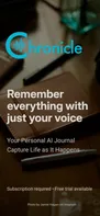 Chronicle: AI Voice Journal screenshot 1