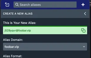 Generate Random Chars alias using the extension.