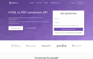 PDFShift screenshot 1