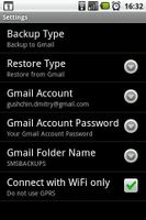 SMS Backup Android screenshot 1
