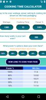 Cooking Time Calculator for Microwave Ovens screenshot 2
