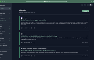 Feedlane screenshot 1
