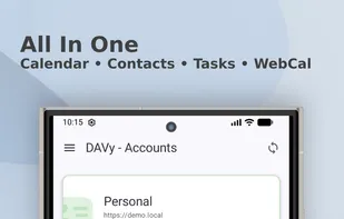DAVy - CalDAV/CardDAV Sync for Android screenshot 1