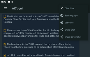 Main chat with some replies