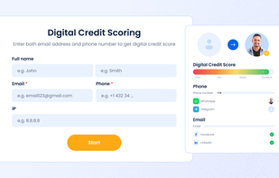 Digital credit scoring
