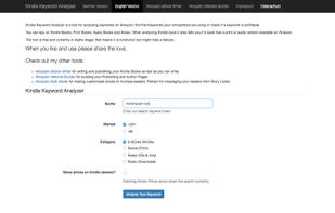 Kindle Keyword Analyzer screenshot 2