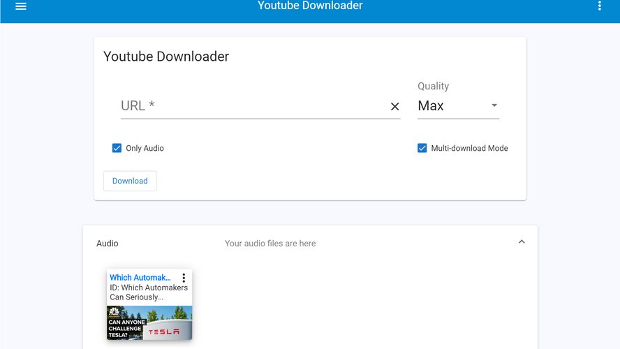 YoutubeDLMaterial Opensource and selfhosted YouTube downloader
