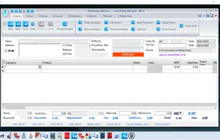 Purchase Invoice Window