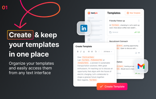 Create & Keep your templates in one Place