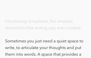 Simpletext screenshot 1