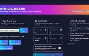 Referral and Credits