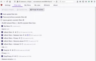 uBlock Origin screenshot 1