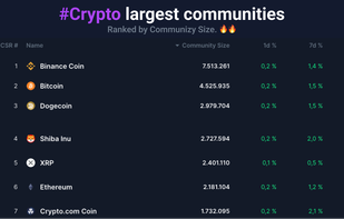 CoinCommunitySize screenshot 1