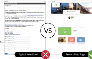 Avoid the typical sales email, full of links and attachments.

Try something more effective.