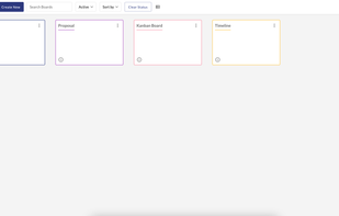 Dashboard view - Manage and track boards from one view.