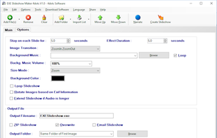 EXE Slideshow Maker 4dots screenshot 1