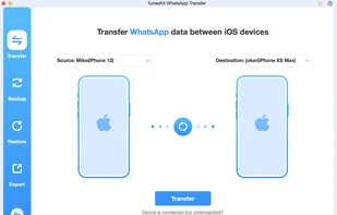 TunesKit WhatsApp Transfer screenshot 1