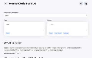 Multilanguage Morse Code Translator screenshot 1