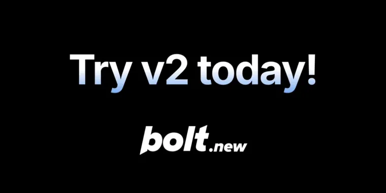 Bolt v2 launches with advanced AI agents and built-in backend services image