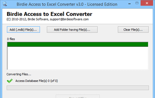Birdie Access to Excel Converter screenshot 1