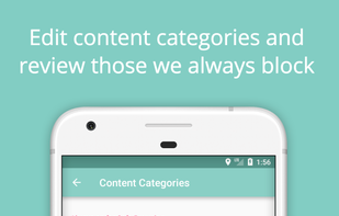 Block categories - some are always on and cannot be disabled.