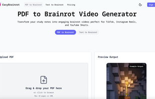 pdf to brainrot video generator