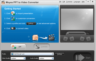Moyea PPT to Video Converter screenshot 1