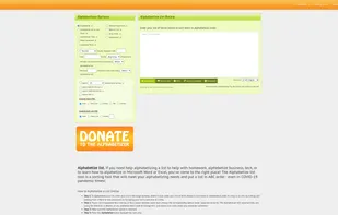 The Alphabetizer screenshot 1