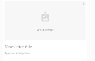 Email campaign builder - create beautiful emails by adding customized blocks