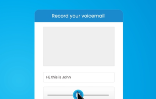 Record your own voicemails for voicemail drop