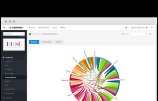Bookwize Booking Window Report chart.