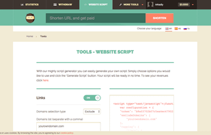Shorte.st screenshot 2