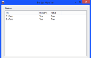 Folder Monitor screenshot 1