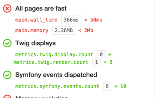 Blackfire.io screenshot 2