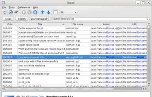 Recoll screenshot 1