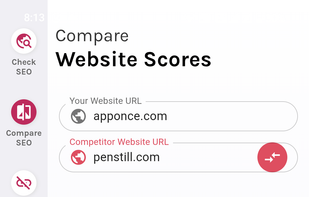 Compare websites 